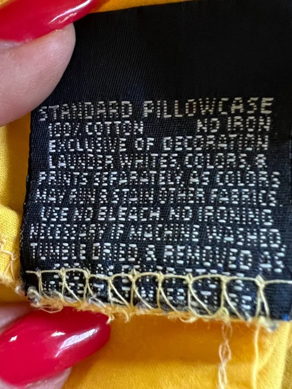 Ralph Lauren Vtg Yellow Cotton Standard Pillowcase Solid RL-73 Classic Prep Bed